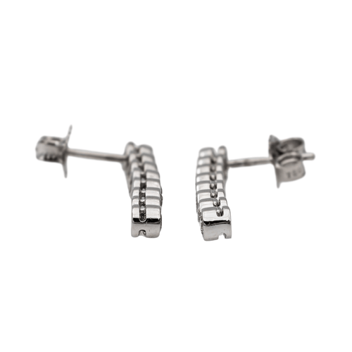 Boucles d'oreilles Boucles d'oreilles Ligne Or blanc Diamant 58 Facettes 2826008CN