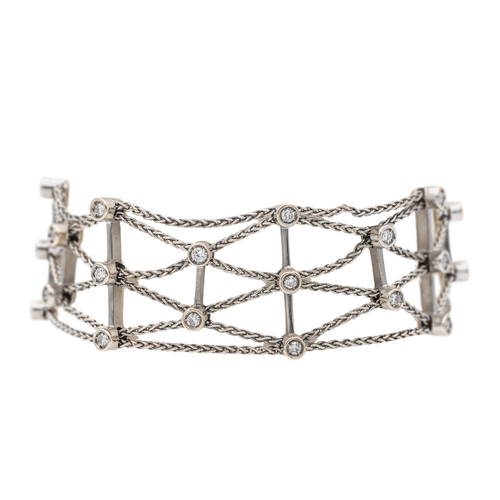 Bracelet Bracelet  Manchette Or blanc Diamant 58 Facettes 2826009CN