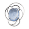 Pendentif Pendentif en or blanc 18 carats avec aigue-marine et diamants 58 Facettes 2826011CN