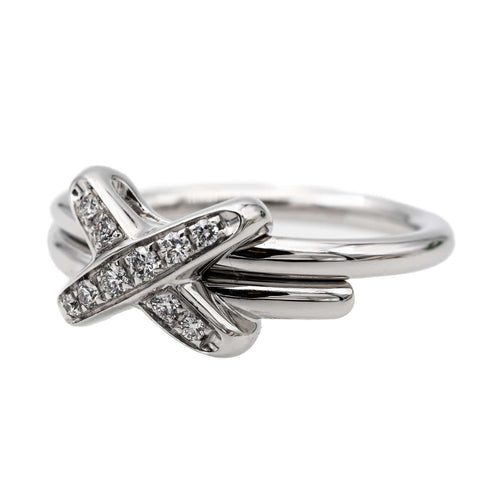 Bague 51 Chaumet Bague Liens Or blanc Diamant 58 Facettes 2830536CN