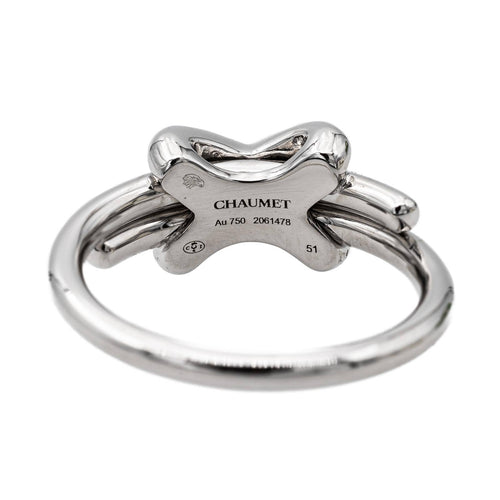 Bague 51 Chaumet Jeux de Liens - Bague en or blanc et diamants 58 Facettes 2830536CN
