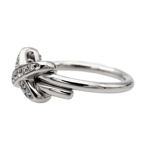 Bague 51 Chaumet Jeux de Liens - Bague en or blanc et diamants 58 Facettes 2830536CN