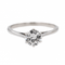 Bague 53 Bague solitaire en or blanc 18 carats et diamant brillant 0,75 ct 58 Facettes 2830662CN