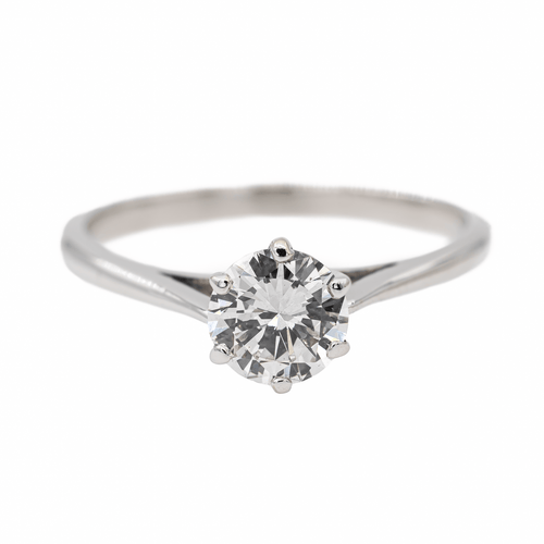 Bague 53 Bague Solitaire Or blanc Diamant 58 Facettes 2830662CN