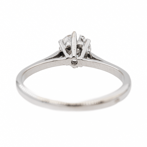 Bague 53 Bague solitaire en or blanc 18 carats et diamant brillant 0,75 ct 58 Facettes 2830662CN