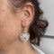 Boucles d'oreilles Boucles d'oreilles pendantes cœur en or blanc 18 carats et diamants 58 Facettes 28314