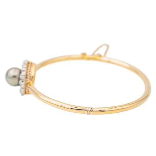 Bracelet Bracelet Jonc Or jaune, Or rose, Or blanc Perle, Diamant 58 Facettes 2833301CN
