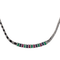 Collier Collier Or blanc Emeraude, Saphir, Rubis 58 Facettes 2834270CN