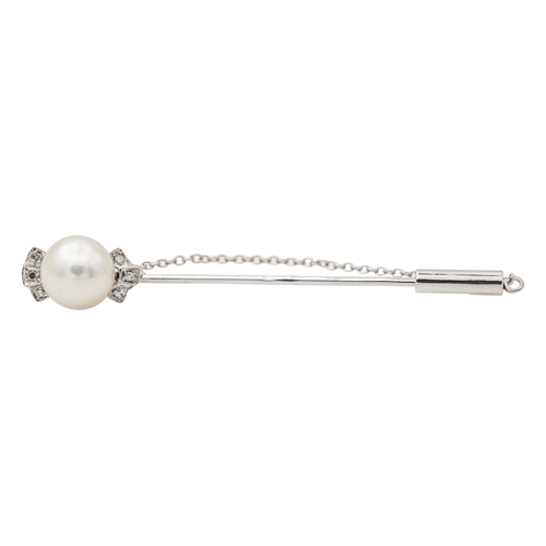 Broche Broche Epingle Or blanc Perle, Diamant 58 Facettes 2837529CN
