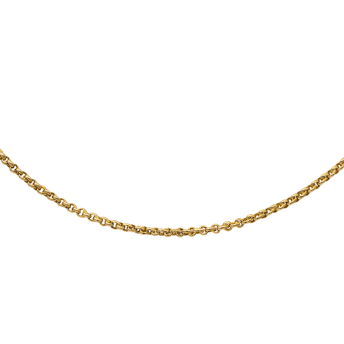 Collier Collier maille jaseron en or jaune 18 carats 58 Facettes 2845469CN