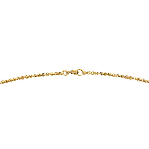 Collier Collier maille jaseron en or jaune 18 carats 58 Facettes 2845469CN