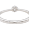 Bague 51 Bague solitaire en or blanc 18 carats avec diamant 58 Facettes 2845473CN