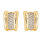 Boucles d'oreilles Boucles d'oreilles puces en or jaune et blanc 18 ct, diamants 58 Facettes 2845479CN
