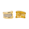 Boucles d'oreilles Boucles d'oreilles puces en or jaune et blanc 18 ct, diamants 58 Facettes 2845479CN