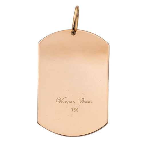 Pendentif Victoria Casal Pendentif Plaque  Or rose Diamant 58 Facettes 2845484CN