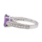 Bague 53 Bague Or blanc Améthyste, Diamant 58 Facettes 2845489CN