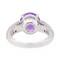 Bague 53 Bague Or blanc Améthyste, Diamant 58 Facettes 2845489CN