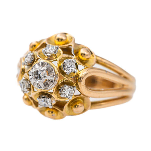 Bague 54 Bague Or rose, Platine Diamant 58 Facettes 2871070CN