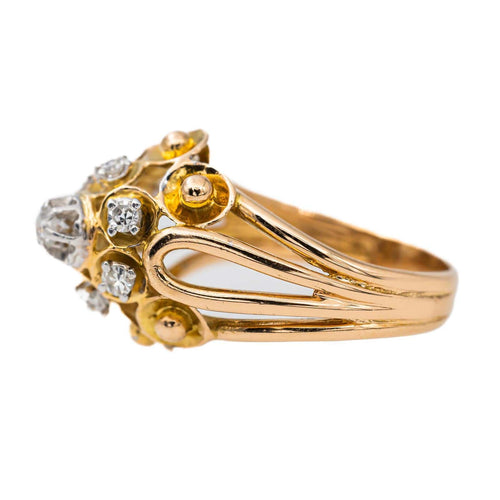 Bague 54 Bague Or rose, Platine Diamant 58 Facettes 2871070CN