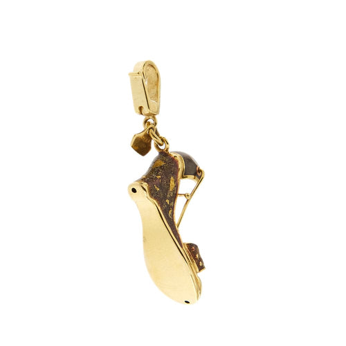 Pendentif Rosato Borse e Scarpe - Pendentif sandale en or jaune 18 carats émaillé 58 Facettes 28759