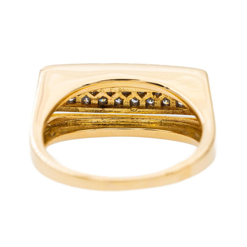 Bague 54 Bague en or jaune 18 carats pavée de diamants 58 Facettes 2878301CN