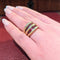 Bague 53 Verney - Bague en or jaune 18 carats et rubis 58 Facettes 28795