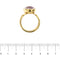 Bague 62 Bague - Ametyste ovale 11 ct en or jaune 18 carats 58 Facettes 28801