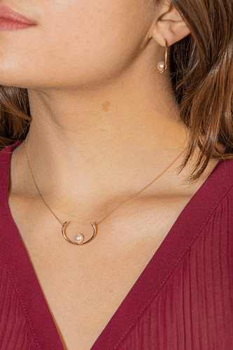 Collier Collier Or rose Perle 58 Facettes 2883061CN