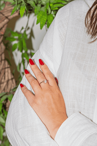 Bague 59 Bague en or rose 18 carats sertie d’une améthyste 58 Facettes 2883067CN