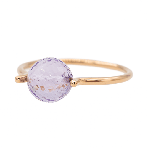 Bague 59 Bague Or rose Améthyste 58 Facettes 2883067CN