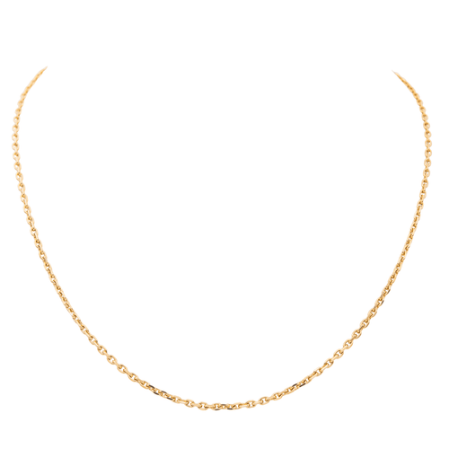Collier Collier maille forçat en or jaune 18 carats 58 Facettes 2886213CN
