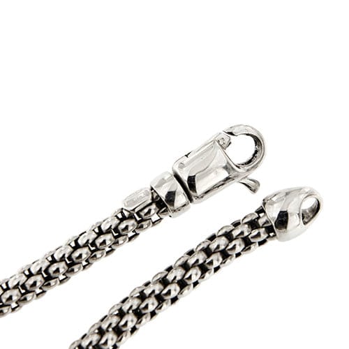 Bracelet Bracelet maille popcorn en or blanc 18 ct 58 Facettes 28942