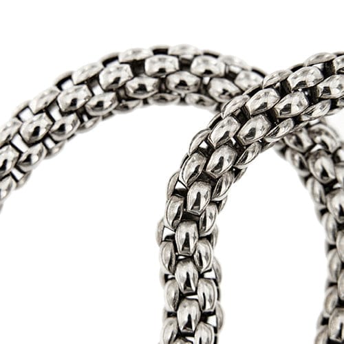 Bracelet Bracelet maille popcorn en or blanc 18 ct 58 Facettes 28942