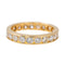 Bague 54 Alliance - Bague tour complet en or jaune 18 carats et diamants 58 Facettes 2899056CN
