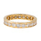 Bague 54 Alliance - Bague tour complet en or jaune 18 carats et diamants 58 Facettes 2899056CN