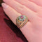 Bague 52 Bague en or rose 18 carats et rubis 58 Facettes 28993