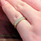 Bague 53 Demi-alliance en or jaune 18 carats et diamants 58 Facettes 29035