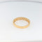 Bague 53 Demi-alliance en or jaune 18 carats et diamants 58 Facettes 29035