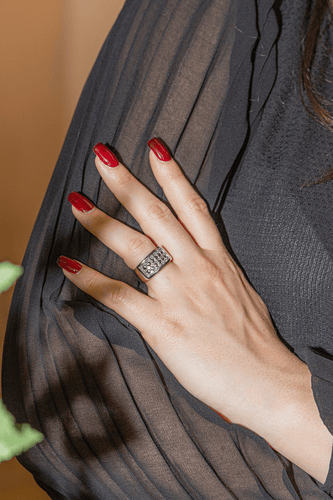 Bague 52.5 Bague Cocktail Or blanc Diamant 58 Facettes 2905205CN