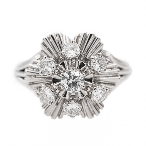 Bague 51 Bague Or blanc Diamant 58 Facettes 2905286CN