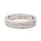 Bague 52 Bague alliance en or blanc 18 carats sertie de diamants 58 Facettes 2905333CN