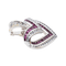 Pendentif Pendentif Or blanc Diamant, Rubis 58 Facettes 2905353CN