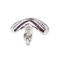 Pendentif Pendentif Or blanc Diamant, Rubis 58 Facettes 2905353CN