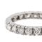 Bague 56 Alliance - Bague tour complet en platine 950 et diamants 58 Facettes 2905385CN