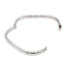Bracelet Bracelet jonc carré ouvrant en or blanc 18 carats 58 Facettes 2909070CN