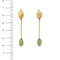 Boucles d'oreilles Boucles d'oreilles pendantes en or jaune 18 kt au quartz aventurine 58 Facettes 29101