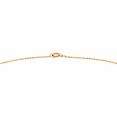 Collier Collier chaîne maille boules en or rose 18 carats 58 Facettes 2911666CN