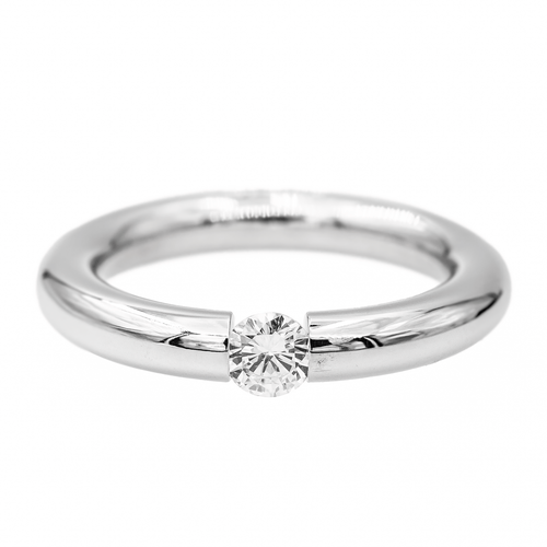 Bague 56 Bague Or blanc Diamant 58 Facettes 2912911CN