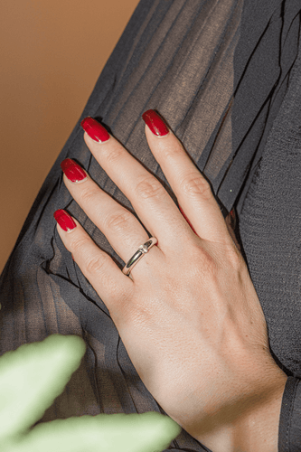 Bague 56 Bague Or blanc Diamant 58 Facettes 2912911CN