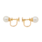 Boucles d'oreilles Boucles d'oreilles en or rose 18 carats et perles de culture 58 Facettes 2912923CN